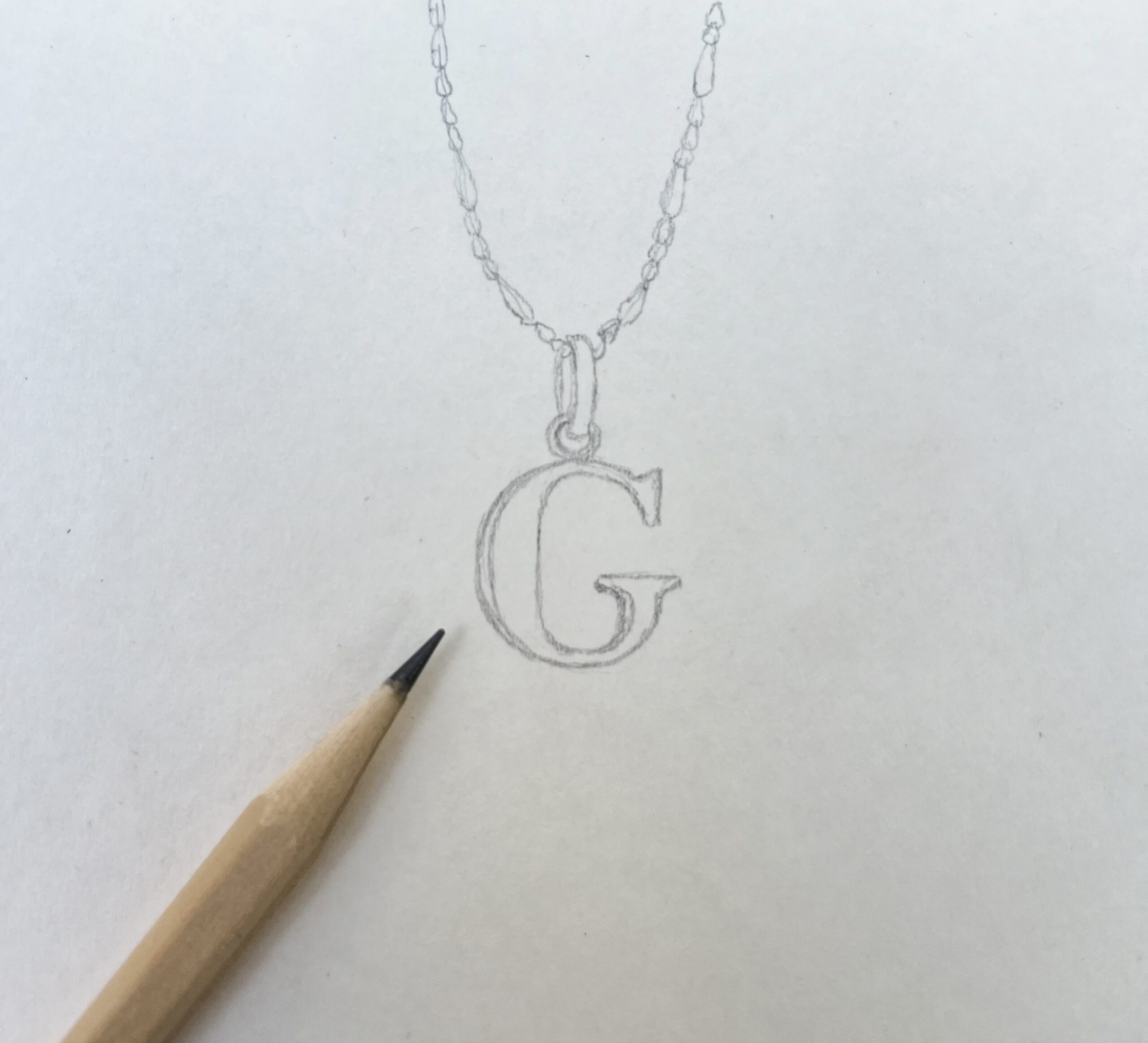 G pendant sketch