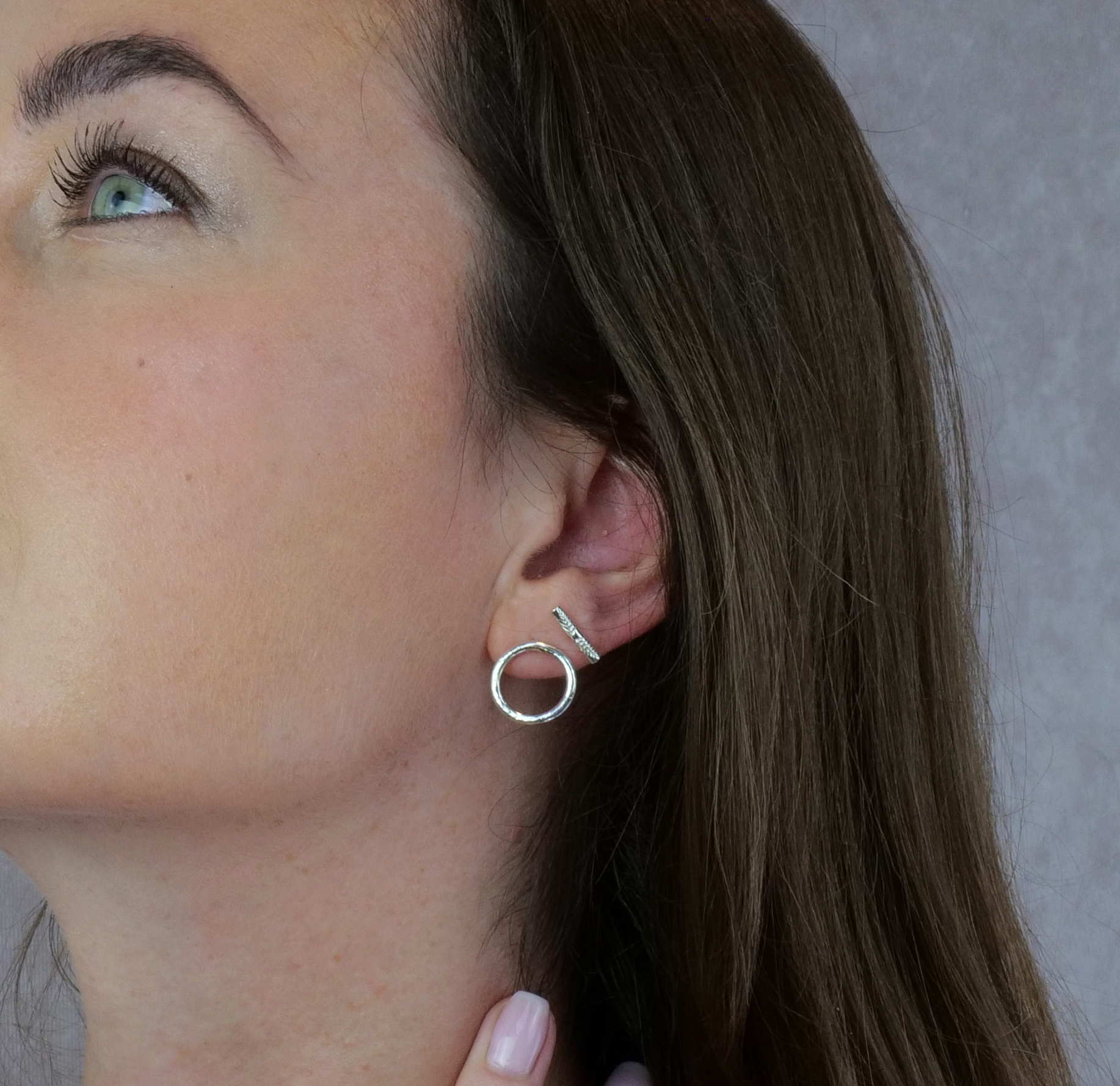 silver hoop stud crop website